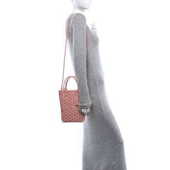 GOYARD Goyardine Poitiers Tote Rose Poudre
