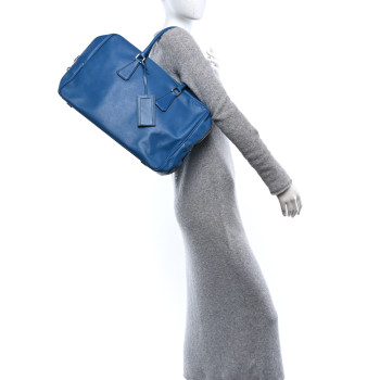 PRADA Saffiano Briefcase Cobalto