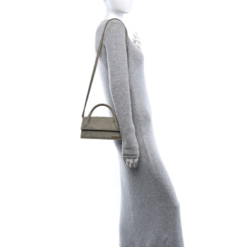 JACQUEMUS Nubuck Le Chiquito Long Green