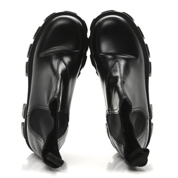PRADA Spazzolato Rois Monolith Chelsea 55mm Ankle Boots 35 Black