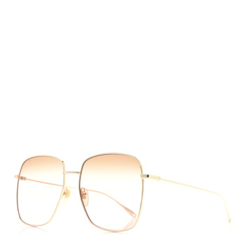 GUCCI Metal Fork Square Frame Raccoon Charm Sunglasses GG1031S Pink