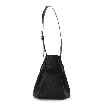 LOUIS VUITTON Epi Sac D'epaule Black