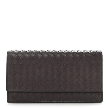 BOTTEGA VENETA Nappa Intrecciato Continental Flap Wallet Opera
