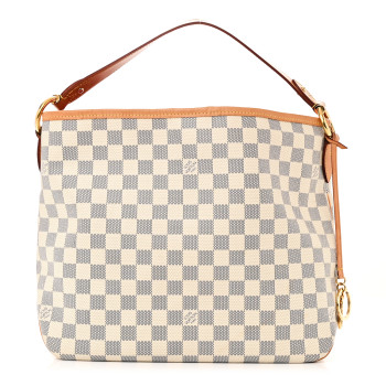 LOUIS VUITTON Damier Azur Delightful PM Pink