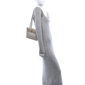 HERMES Evercolor Kelly Danse II Belt Bag Gris Perle