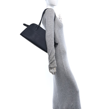 THE ROW Grained Calfskin EW Margaux 12 Black
