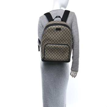 GUCCI GG Supreme Monogram Medium Backpack Black
