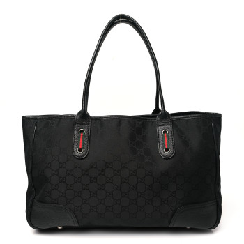 GUCCI Monogram Medium Princy Tote Black