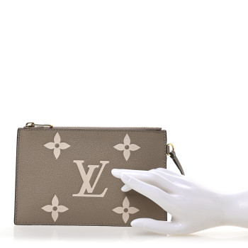 LOUIS VUITTON Empreinte Monogram Giant Neonoe MM Pochette Tourterelle Creme