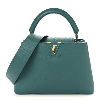 LOUIS VUITTON Taurillon Capucines BB Emerald