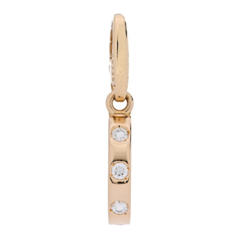 CARTIER 18K Yellow Gold Diamond LOVE Ring Charm