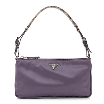 PRADA Satin Raso Shoulder Bag Glicine