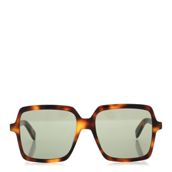 SAINT LAURENT Oversized SL174 Sunglasses Tortoise