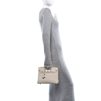 HERMES Togo Birkin 25 Craie