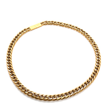 SAINT LAURENT Chain Belt Light Bronze
