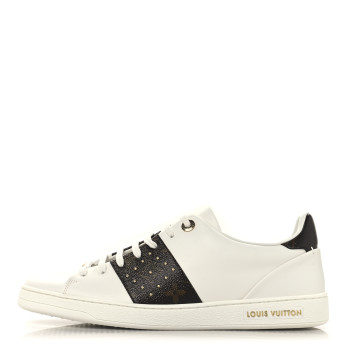 LOUIS VUITTON Monogram Stud Front Row Sneaker 40 White