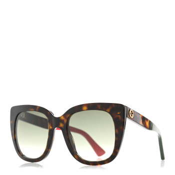 GUCCI Cat Eye Sunglasses GG0163S Tortoise