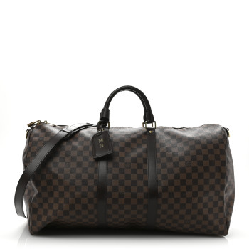 LOUIS VUITTON Damier Ebene Keepall Bandouliere 55