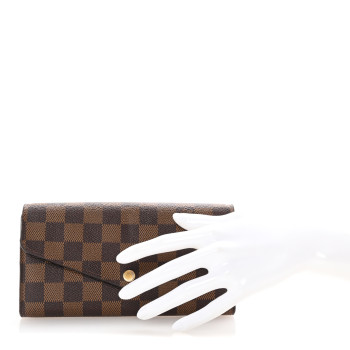 LOUIS VUITTON Damier Ebene Sarah Wallet NM