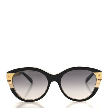 LOUIS VUITTON Acetate Petit Soupcon Cat Eye Sunglasses Z1857W Black