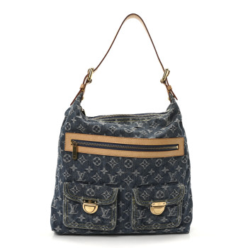 LOUIS VUITTON Denim Baggy GM Blue