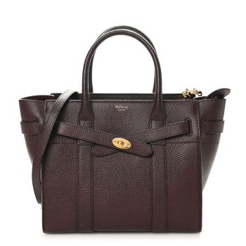 MULBERRY Small Classic Grain Small Zipped Bayswater Oxblood