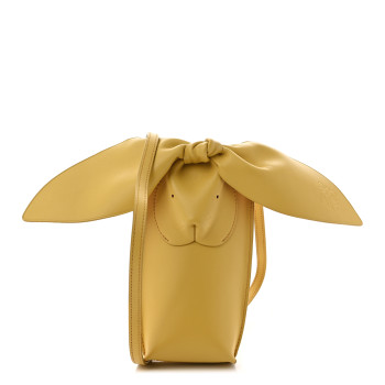 LOEWE Calfskin Bunny Pouch Crossbody Bag Mustard