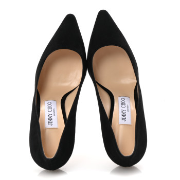 JIMMY CHOO Suede Romy 100 Pumps 37.5 Black