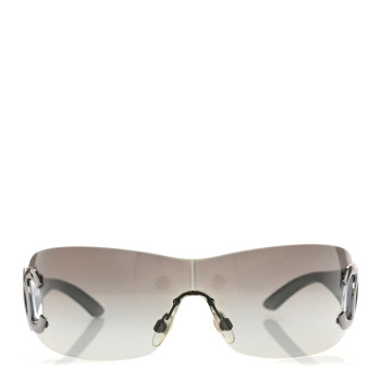 CHANEL Frameless CC Logo Sunglasses 4125 Black
