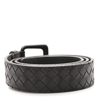 BOTTEGA VENETA Nappa Intrecciato Belt 95 38 Espresso