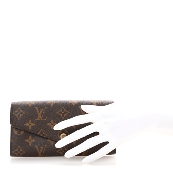 LOUIS VUITTON Monogram Sarah Wallet NM Rose Ballerine