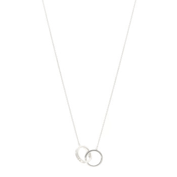 TIFFANY Sterling Silver 1837 Interlocking Circles Pendant Necklace