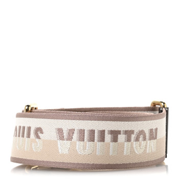 LOUIS VUITTON Jacquard Speedy Bandouliere 20 Shoulder Strap Beige Brown