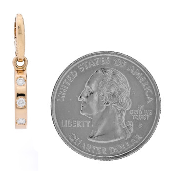 CARTIER 18K Yellow Gold Diamond LOVE Ring Charm