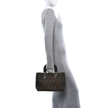 FENDI Zucca Small Holdall Tote Tobacco