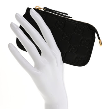GUCCI Guccissima Key Case Black