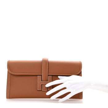 HERMES Swift Jige Elan 29 Clutch Gold