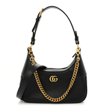 GUCCI Goatskin Small Aphrodite Shoulder Bag Black