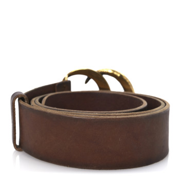 GUCCI Faded Calfskin Snake Double G 40mm Belt 90 36 Cuir