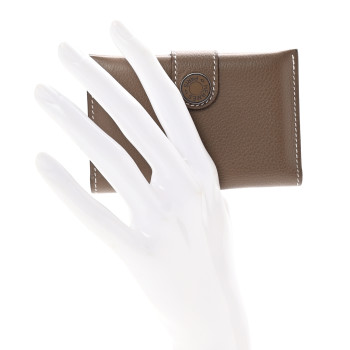 HERMES Evercolor RMS Card Holder Etoupe