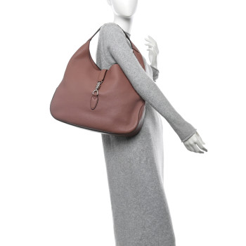 GUCCI Soft Grained Calfskin Large Jackie Hobo Rosy Phard