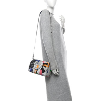 LOUIS VUITTON Monogram Calfskin Keepall Bandouliere 25 Multicolor