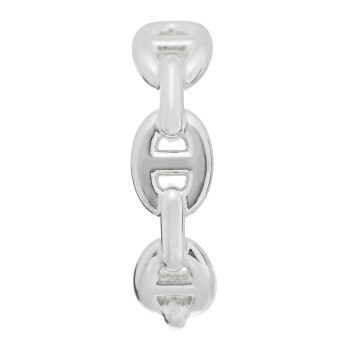 HERMES Sterling Silver Chaine D'Ancre Enchainee Single Climber Earring