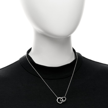 TIFFANY Sterling Silver 1837 Interlocking Circles Pendant Necklace