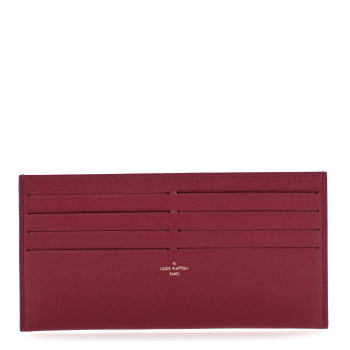 LOUIS VUITTON Calfskin Felicie Card Holder Insert Fuchsia