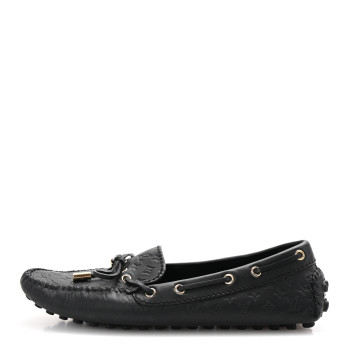 LOUIS VUITTON Empreinte Gloria Loafers 37 Black