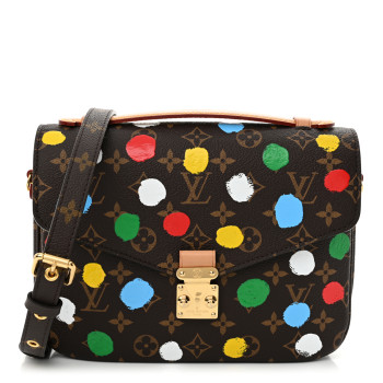 LOUIS VUITTON LV x YK Monogram Painted Dots Pochette Metis