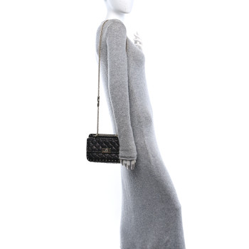 VALENTINO GARAVANI Lambskin Small Rockstud Spike Shoulder Bag Black