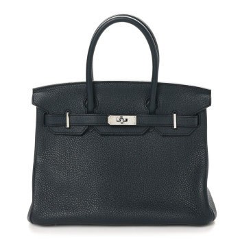 HERMES Togo BIRKIN 30 Bleu Obscur