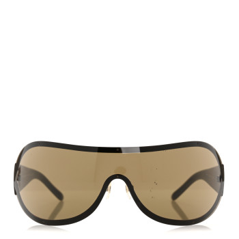 CHANEL Shield Crystal CC Logo Sunglasses 4148-B Brown